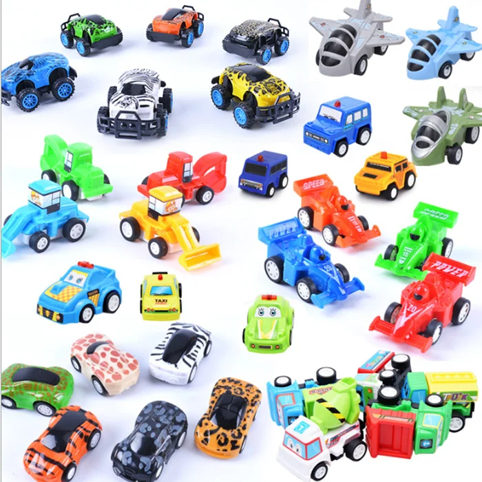

New Classic Boys Girl Vehicle Pull Back Car Toy Plastic Toys Children's Toys Kids Baby Fun Christmas New Year's Gift Educational