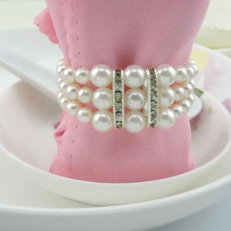 Wholesale Imitation Pear Napkin rings Wedding party Accessories Jewelry