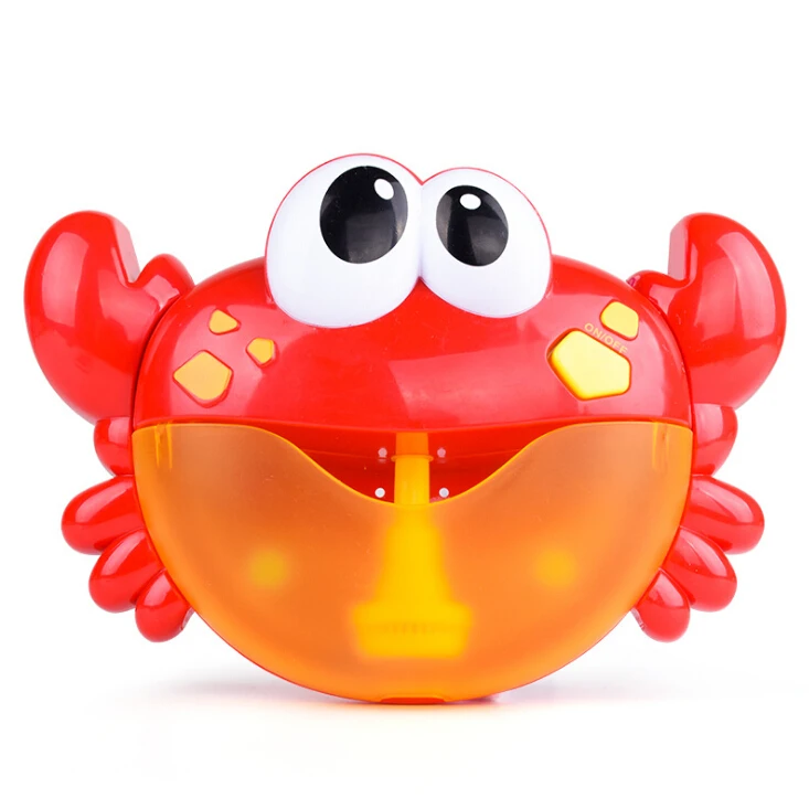 Новые Горячие полезно для малышей для маленьких мальчиков девушка пузырь ванна большая лягушка Краб автоматический душ машина воздуходувка Ванна музыкальные игрушки - Цвет: crab