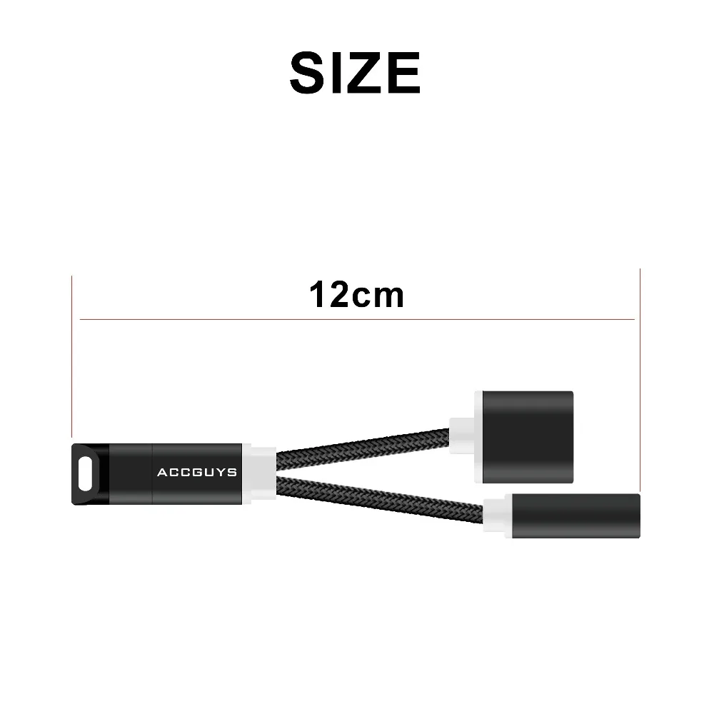 ACCGUYS Aux аудио кабель адаптер для iPhone 8 наушники 2 в 1 3 5 мм разъем наушников USB X Plus