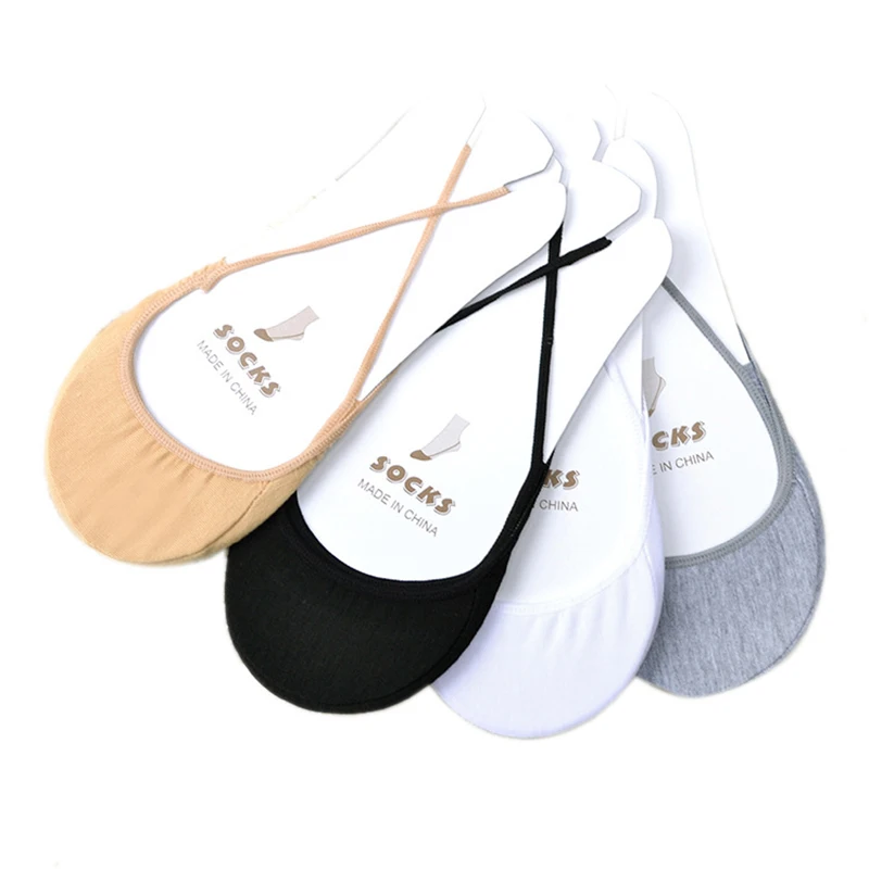 

1 Pair Cotton Comfortable Soild Half Sole Cover Invisible Sock Slippers For Women Simple Cross Lace Solid Color Dancing Socks