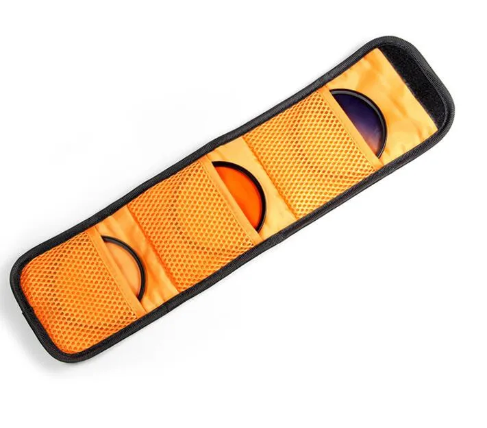 DJI Phantom 3 4 Filter Lens Cap Storage Bag Case Pouch Support 25mm 86mm Filters