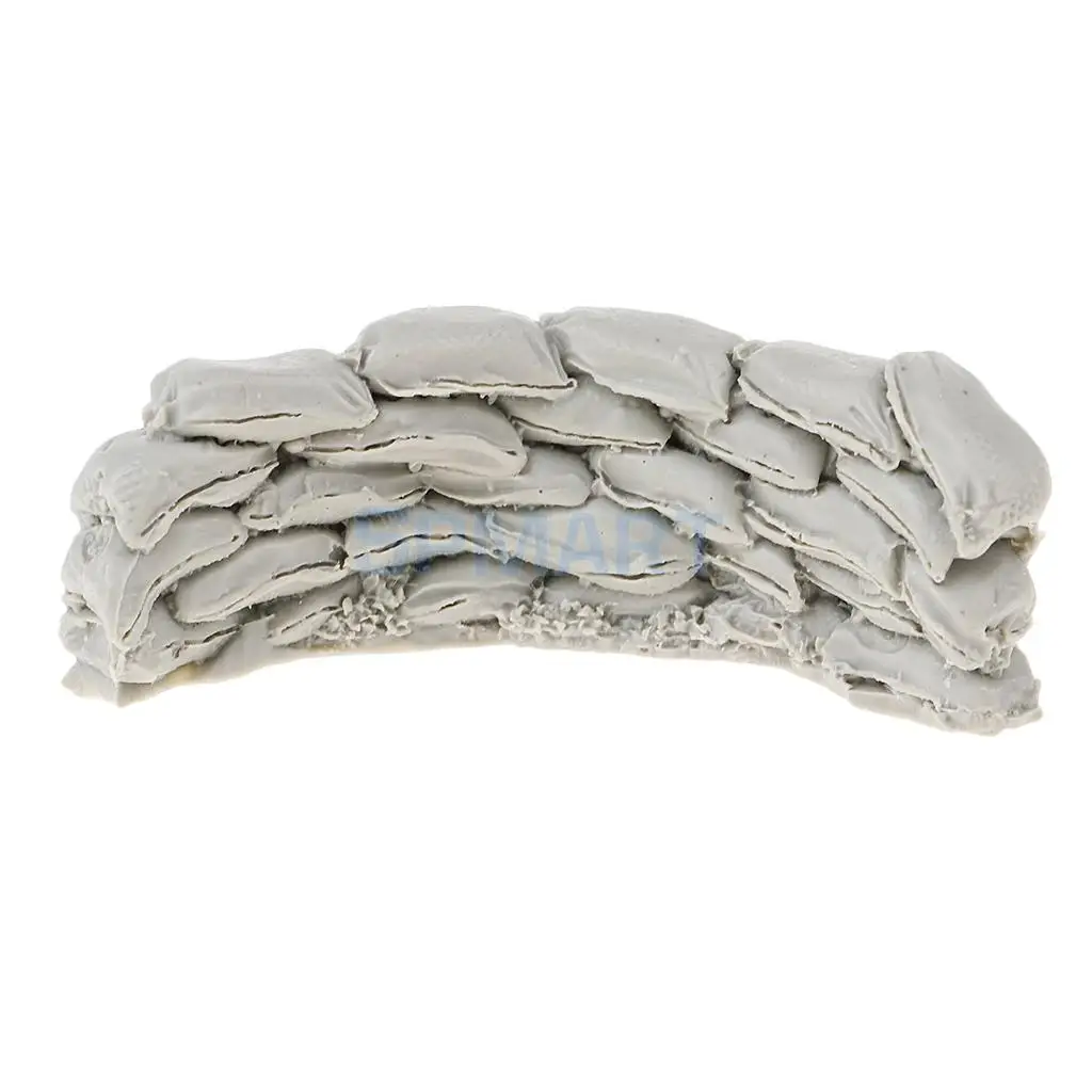 1/35 Scale Resin Model Scene Accessories Sandbags Wall C for WWII Scenery Layout Landscape Boys Kids Toys