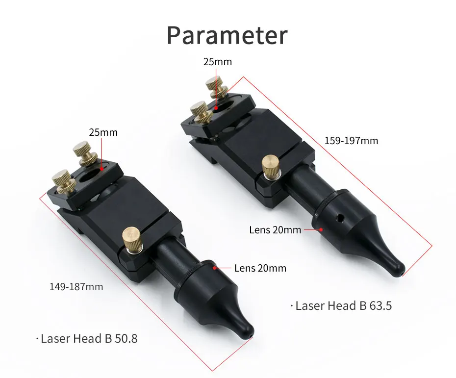 Co2 лазерная головка отражающее крепление для лазерного зеркала диаметром 20 мм fl50,8 63,5 мм зеркало диаметром 25 мм для лазерной гравировки и резки