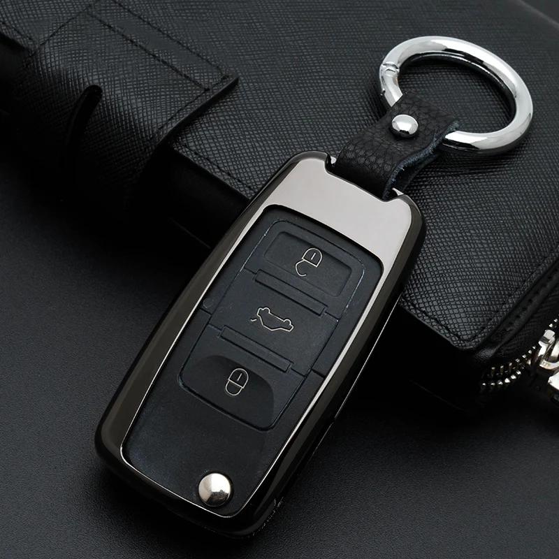 

GPFORTYSIX Zinc Alloy Car Key Cover Case For Skoda Octavia A5 1 2 3 Fabia Superb Rapid Citigo Yeti For Volkswagen VW Jetta