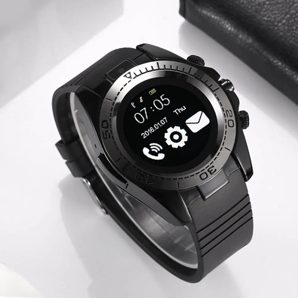 

SW007 Bluetooth Smart Watch Men Sport Smartwatch Android IOS Clock Phone Camera wearable devices Support SIM TF Card Camera