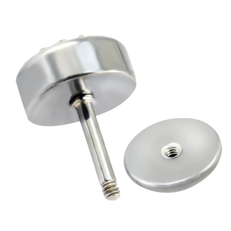 Серьги гвоздики из нержавеющей стали классического дизайна с искусственными