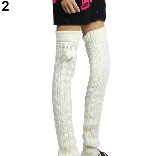 Женские зимние вязаные крючком гетры до бедра без ног 6DLC|boots leg warmers|leg warmersfootless thigh