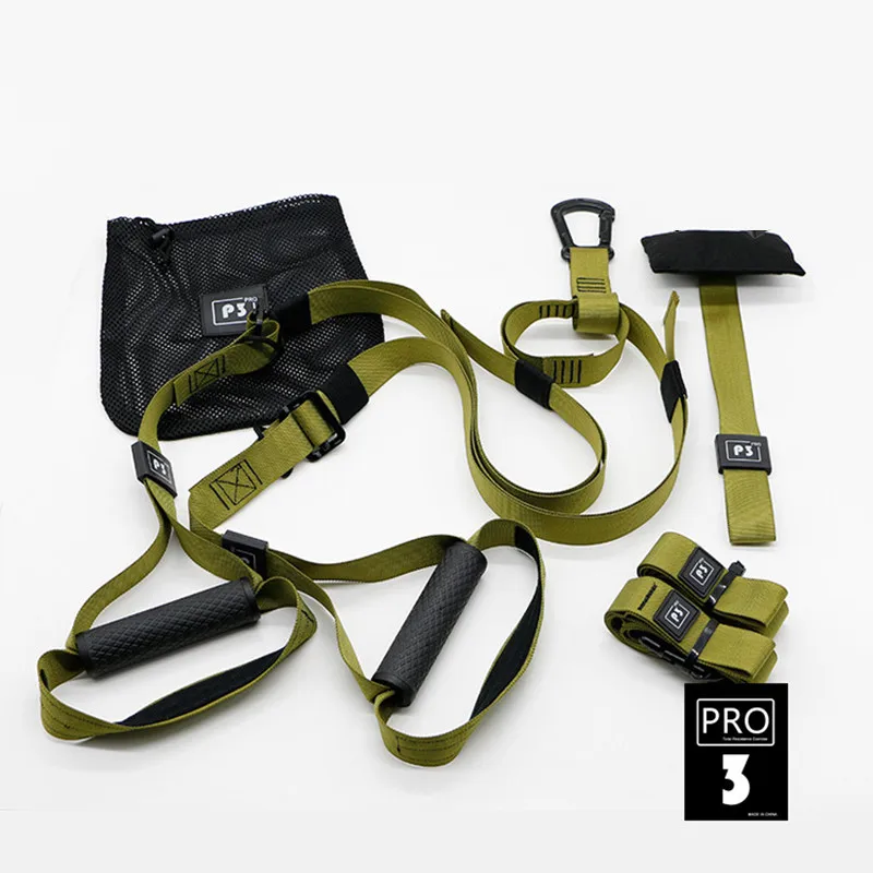 

P3 Pro3 Resistance Bands Hanging belt Sport Gym workout Fitness Suspension Exercise Pull rope straps Training