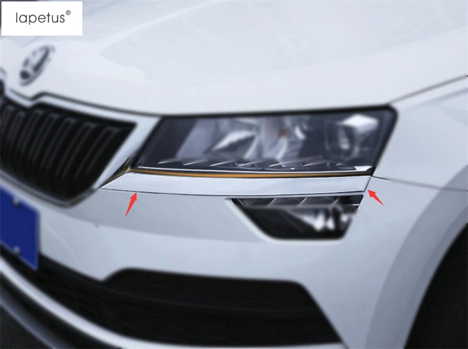 Аксессуары Lapetus ABS подходят для Skoda Karoq 2018 2019 2020 передние фары лампа век полоса
