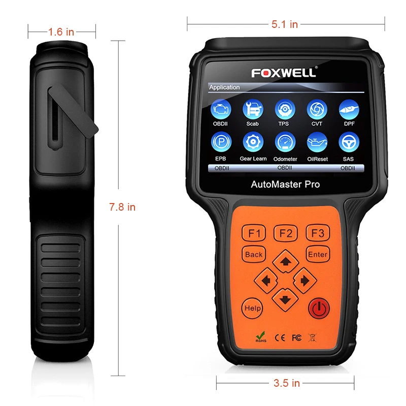 ABS масла сброса TPMS TPS водителя EPB DPF Foxwell NT644 Pro OBD2 авто инструмент