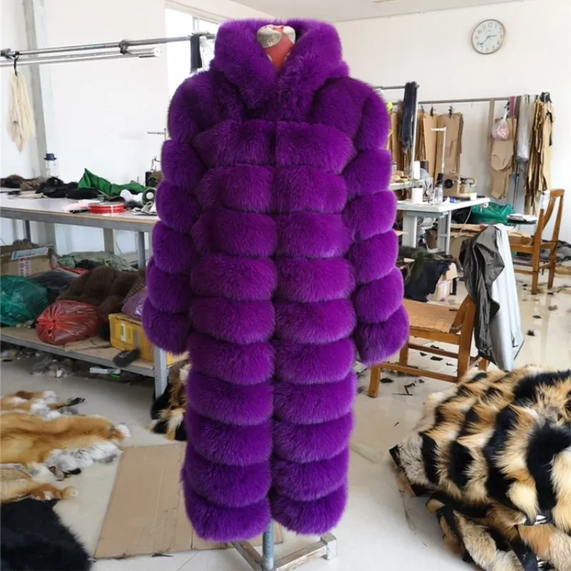 

2018 fur outer fur fur coat women's winter fur coat leather long sleeves