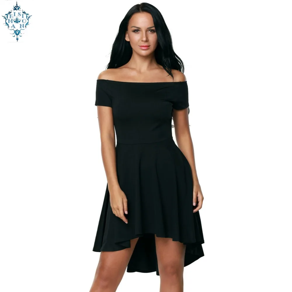 

Ameision Elegant Boat Neck Short front long back Evening Dresses sexy wedding party dress prom evening gown women
