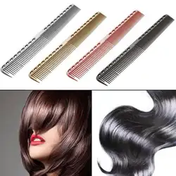 Мужская и женская алюминиевая металлическая расческа для стрижки волос парикмахерские и парикмахерские расчески для салона
