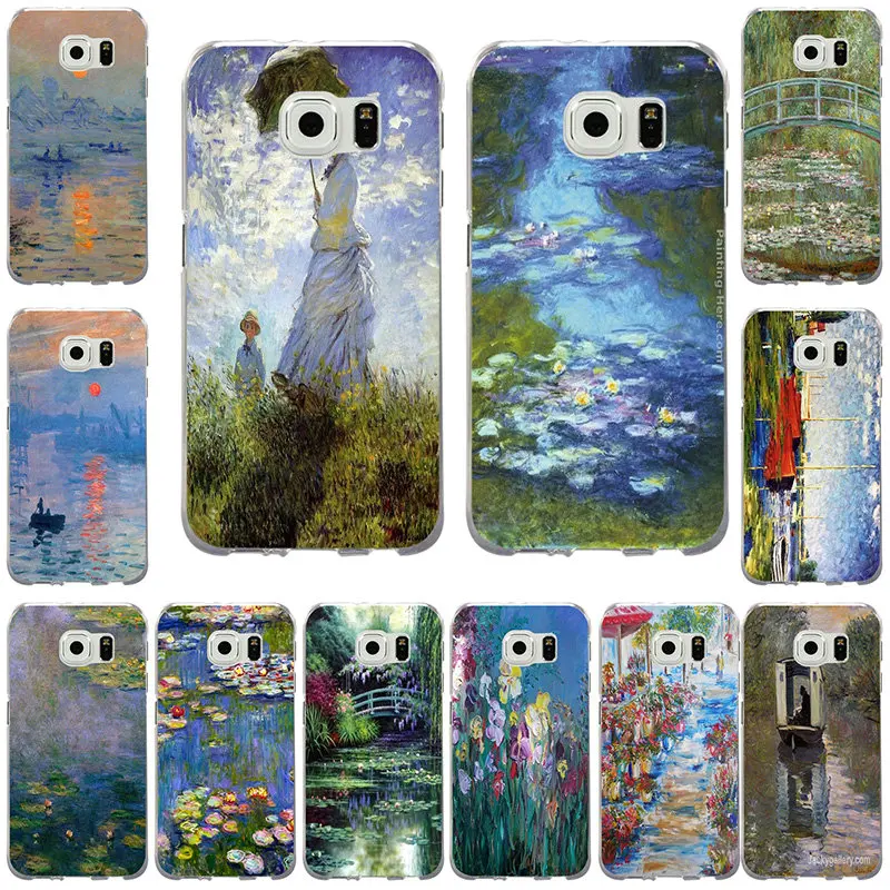 

Soft TPU Phone Case Slim for Samsung Galaxy S3 S4 S5 Mini S6 S7 S8 S9 S10 Edge Plus Lite Note 5 8 9 Claude Monet Impressionism