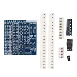 SMT SMD компонентный сварочный практический Совет пайки DIY Kit Resitor диодный транзистор с запуском обучения электронный