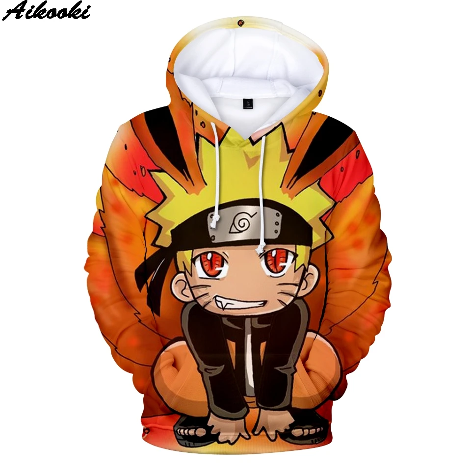  Aikooki Fashion Anime Naruto Hoodies Men/Women Winter New 3D Hoodies Oversized Sweatshirts Naruto 3