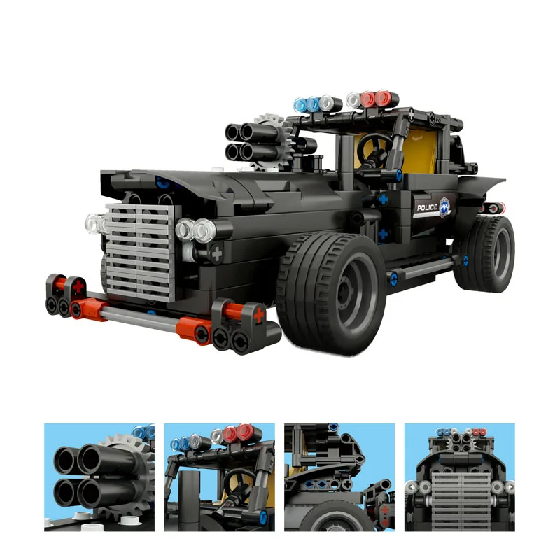 

Special Police Series Building Block Remote Control Car DIY Assemble Command Vehicle Bricks Creative Educational Toys for Kids