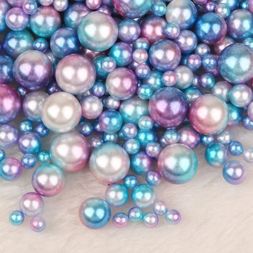 250 шт. круглые бусины из АБС пластика 4/6/8/10 мм|hole beads|garment accessorieshole shoes |