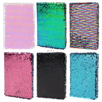 

Creative Sequins A5 Notebook Notepad Glitter Diary Memos Stationery Office Supplies Stationery 78 Sheets