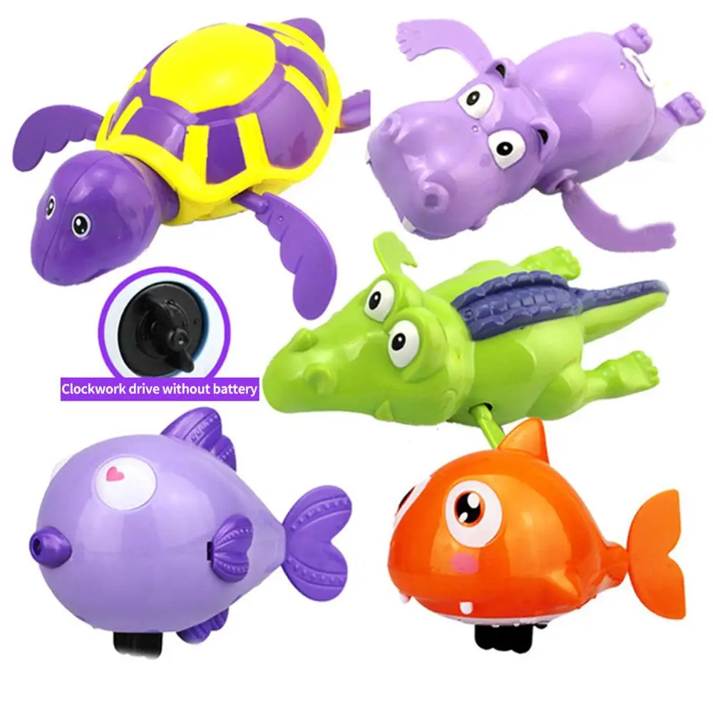 Baby Creative small clockwork dabbling toys Kawaii cartoon Animal colorful swimming turtles Bathtub play water toys for children Baby Creative small clockwork dabbling toys Kawaii cartoon Animal colorful swimming turtles Bathtub play water toys for children