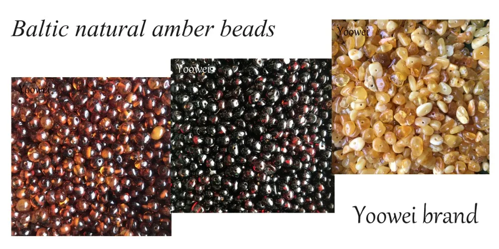 -1 amber beads