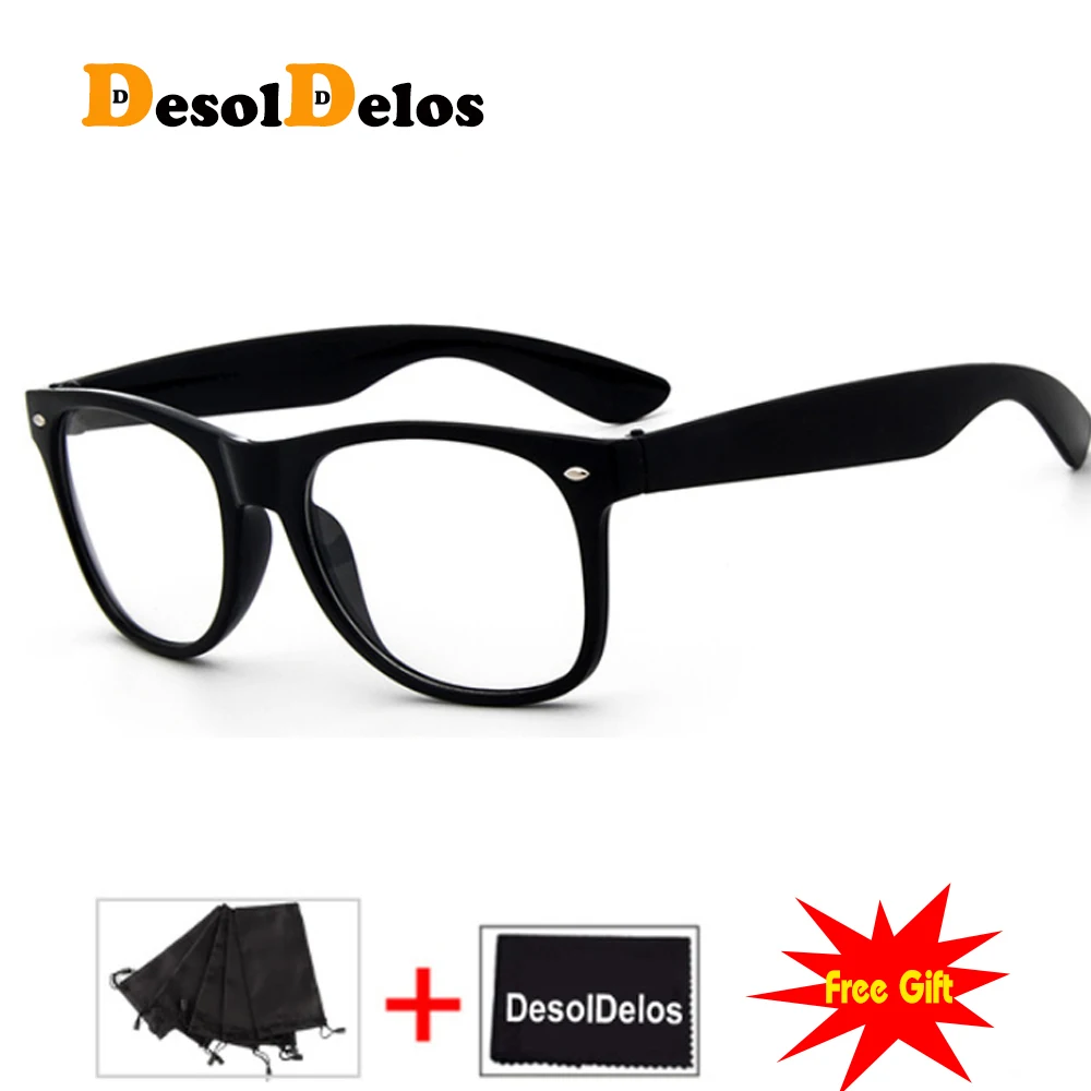 2019 Retro fashion glasses frame men women retro vintage decorative frames with clear lenses round glass frame oculos de grau