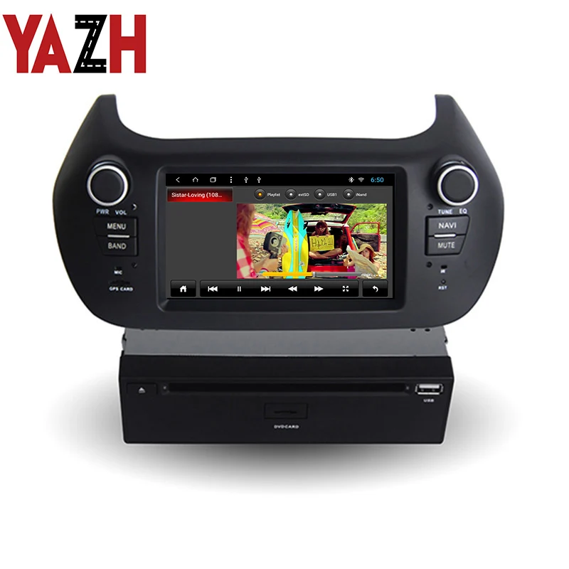 Discount YAZH Android Car Dvd Player For Peugeot Bipper/Citroen Nemo/Fiat Florino 2008 2009 2010 2011 2012 2013 GPS Navigation auto Radio 5