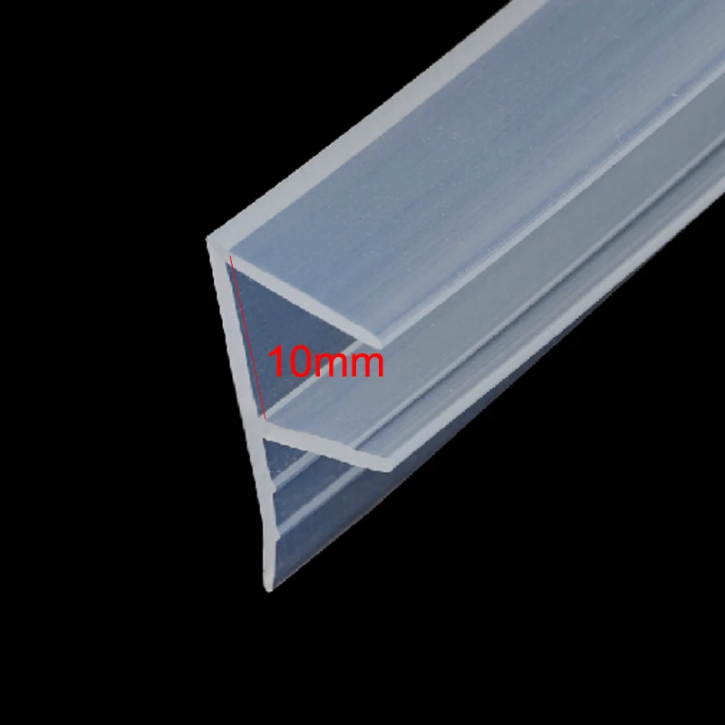 

1 meter F shape bath glass shower door silicone rubber seal weather strip for 10mm glass