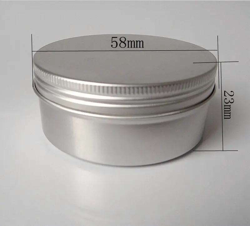 

5PCS 50g Aluminum small round tin box/lip balm/metal box for cosmetics