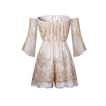 

Spring Women Sexy Sequin Bodysuit Summer Beach Club Elegant rompers womens Jumpsuit summer loose women casual hot c0416