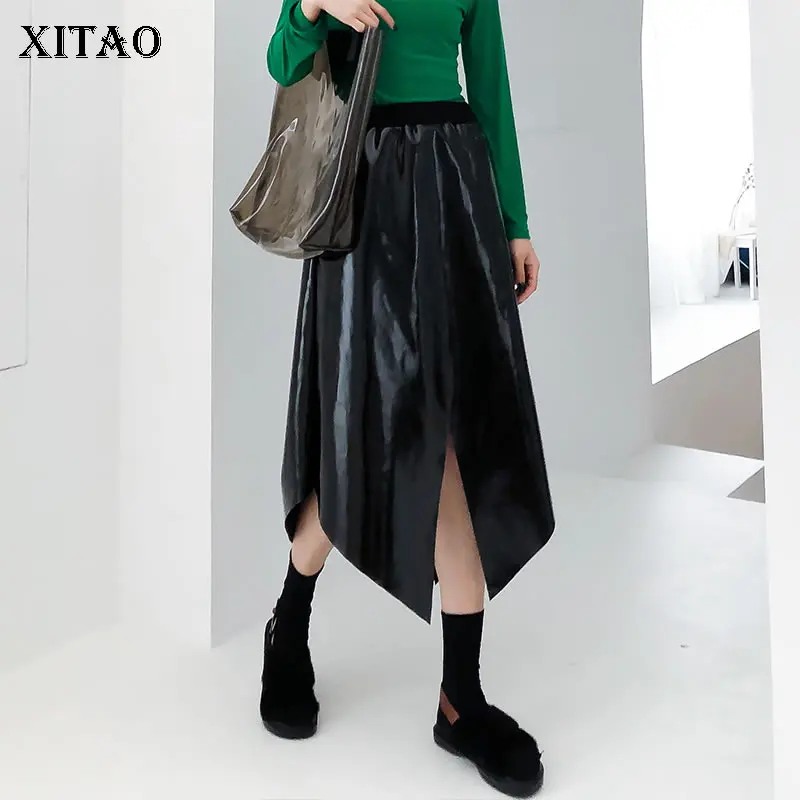 Black Wide Irregular Korea Dll2868 Color length Spring Ankle Leg Summer xitao 2019 Fashion Solid Pants Female Straight New T0BnAq