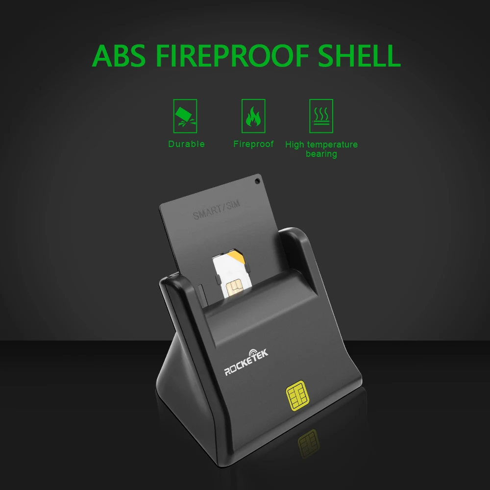 Rocketek USB 2 0 считыватель смарт карт CAC ID/банковская карта sim cloner разъем кардридер
