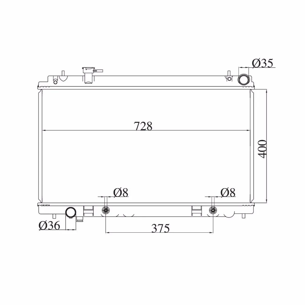 Автомобильный радиатор охлаждающей жидкости для Nissan 350Z AT 3.5L V6 03-06 алюминиевая гарантия качества на 21410-CD010 21410-60CD010