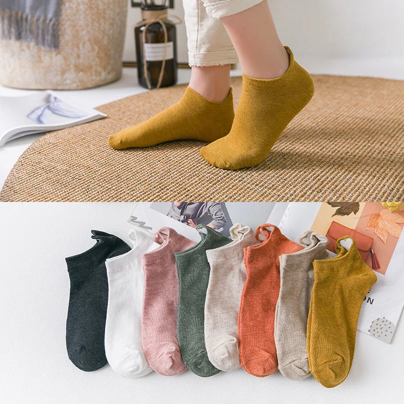1 пара качественные женские повседневные хлопковые носки для девочек милые дышащие женские весенне-летние забавные Носки Укороченные носки