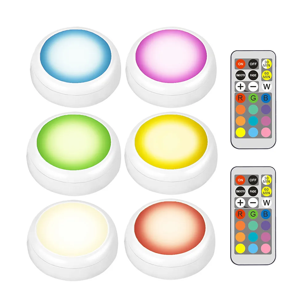 

Led Under Cabinet Light Wireless Dimmable Touch Sensor LED Night Lamps Battery Power Remote Control Suitable for Kitchen Stair