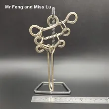 Большой рост кольцо головоломка Забавные игрушки металлическая проволока волшебные игры детские подарки