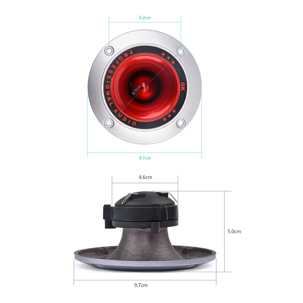 AIYIMA 2Pcs 4 Inch Tweeters Speaker Piezoelectric Tweeter 100W Ceramic Buzzer Treble Audio Speaker Treble Piezo Stage Loudspeake 3
