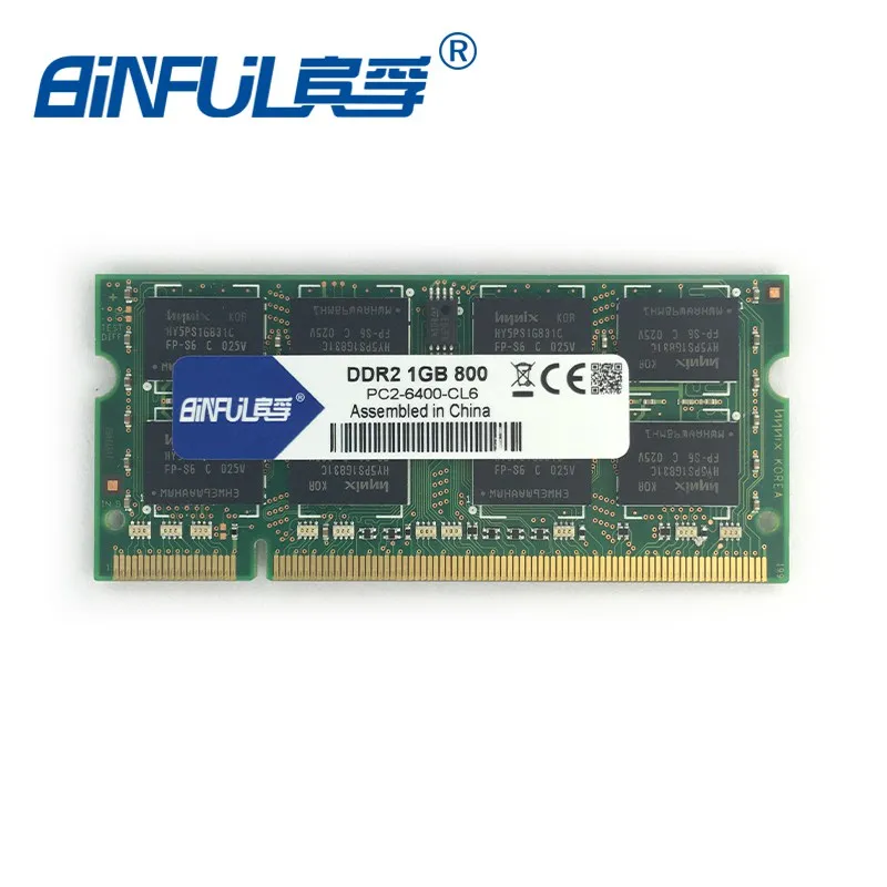 Binful DDR2 1GB 2GB 667Mhz 800Mhz PC3-5300 PC3-6400 для ноутбука ram Memory notebook 1,8 V