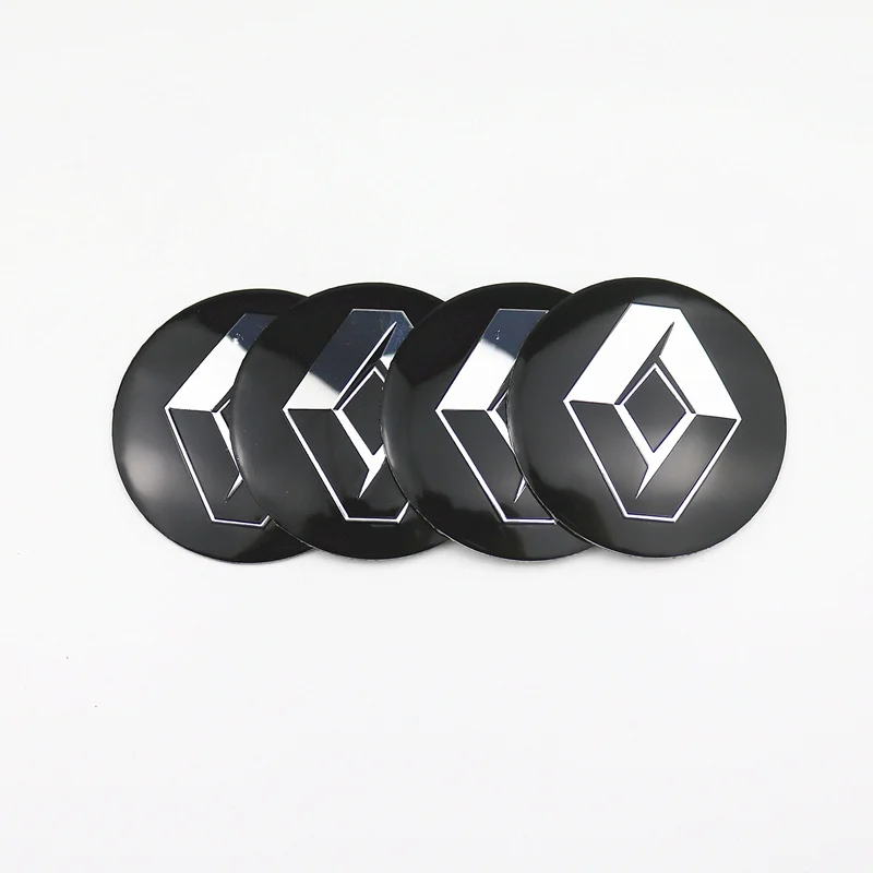 

4Pcs Wheel Center Hub Cap Stickers 56.5mm emblems For Renault Megane 2 3 Duster Logan Clio Laguna 2 Captur Car Styling