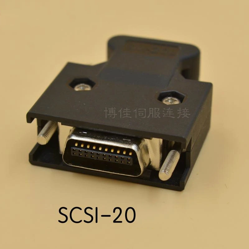 

SM-20 SCSI CN20P CN 20Pin 20P Connector for Servo Motor Drive IO Control Encoder Connector 10120-3000PE + 10320-52F0-008 MDR