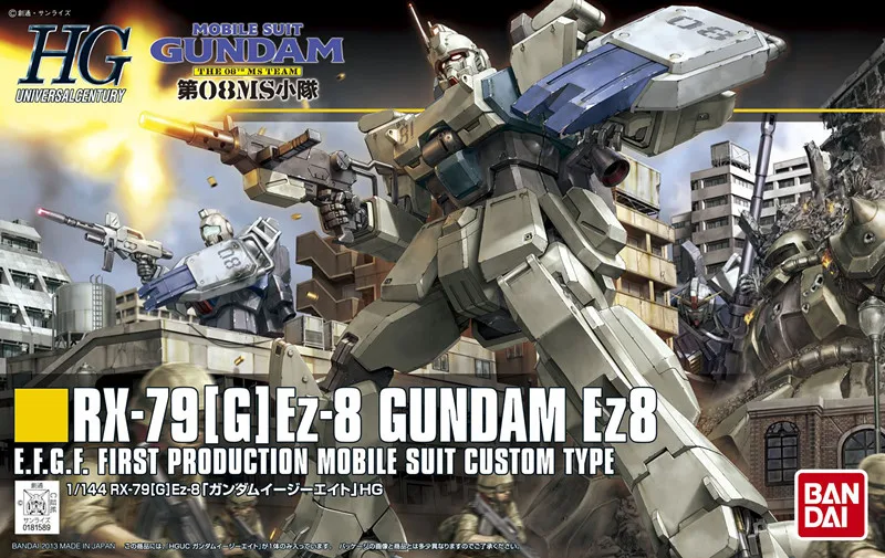 

1PCS Bandai HGUC 155 EZ8 RX-79[G] EZ-8 gundam Mobile Suit Assembly Model Kits lbx toys Anime action figure TOYS Gunpla