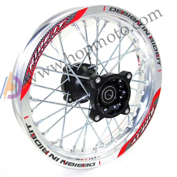 Silver Rims 1.85x12"inch For Dirt Bike Pit Bike Crf Kayo Bse Apollo