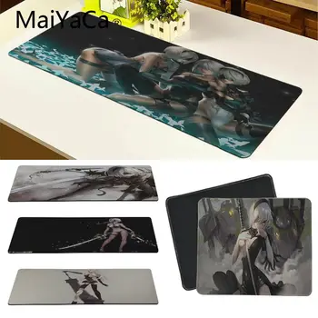 

MaiYaCa Simple Design 3D NieR Computer Gaming Mousemats Large Gaming Anti-slip Perfect Locking PC Computer desk mat