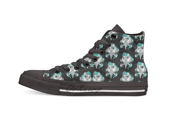 

Pirate Bones Penelope Casual High Top Canvas shoes sneakers Light Walking Shoes