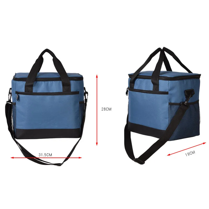 

17L leak proof cooler bag cool insulated shoulder bag large picnic lunch box ice pack thermal vehicle insulation shoulder bag