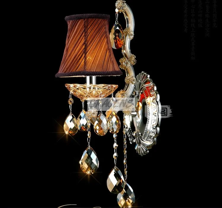 

NEW! Free Shipping 1 Arms Italian Gold Crystal Sconce Light Modern with 100% K9 Crystal Balls (A WLZGZ006-1S) W160*H400mm