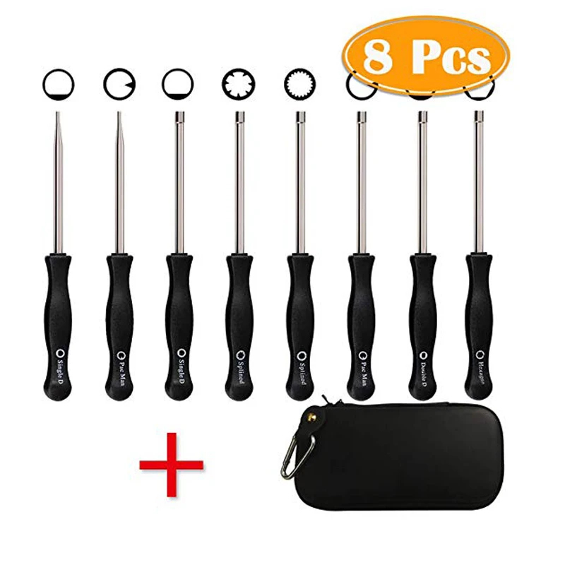 8 Pcs Carburetor Adjusting Tool Kit with Carrying Case for Common 2 Cycle Carburator EngineD