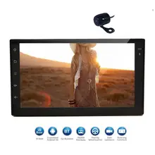 Doble DIN pantalla táctil unidad principal android6.0 navegación GPS coche ESTÉREO FM auto Radios vehículo WiFi apoyo 3G/ 4G mirroring pantalla