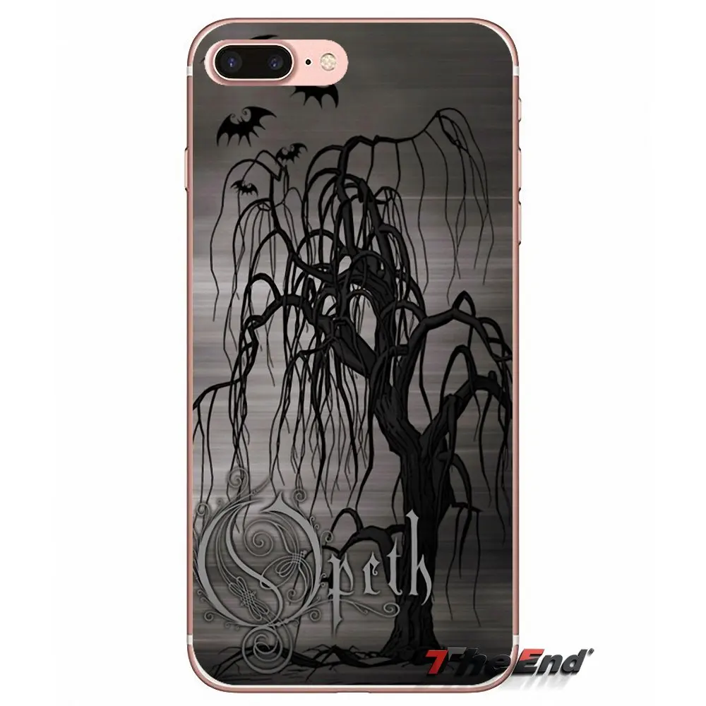 Opeth Экстрим Металлический Ремешок логотип мягкий Чехол для iPhone X 4 4S 5 5S 5C SE 6 6S 7 8 Plus